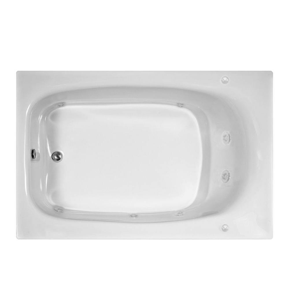 MTI Baths Drop In Whirlpool Bathtubs item MBWRX7248E-WH