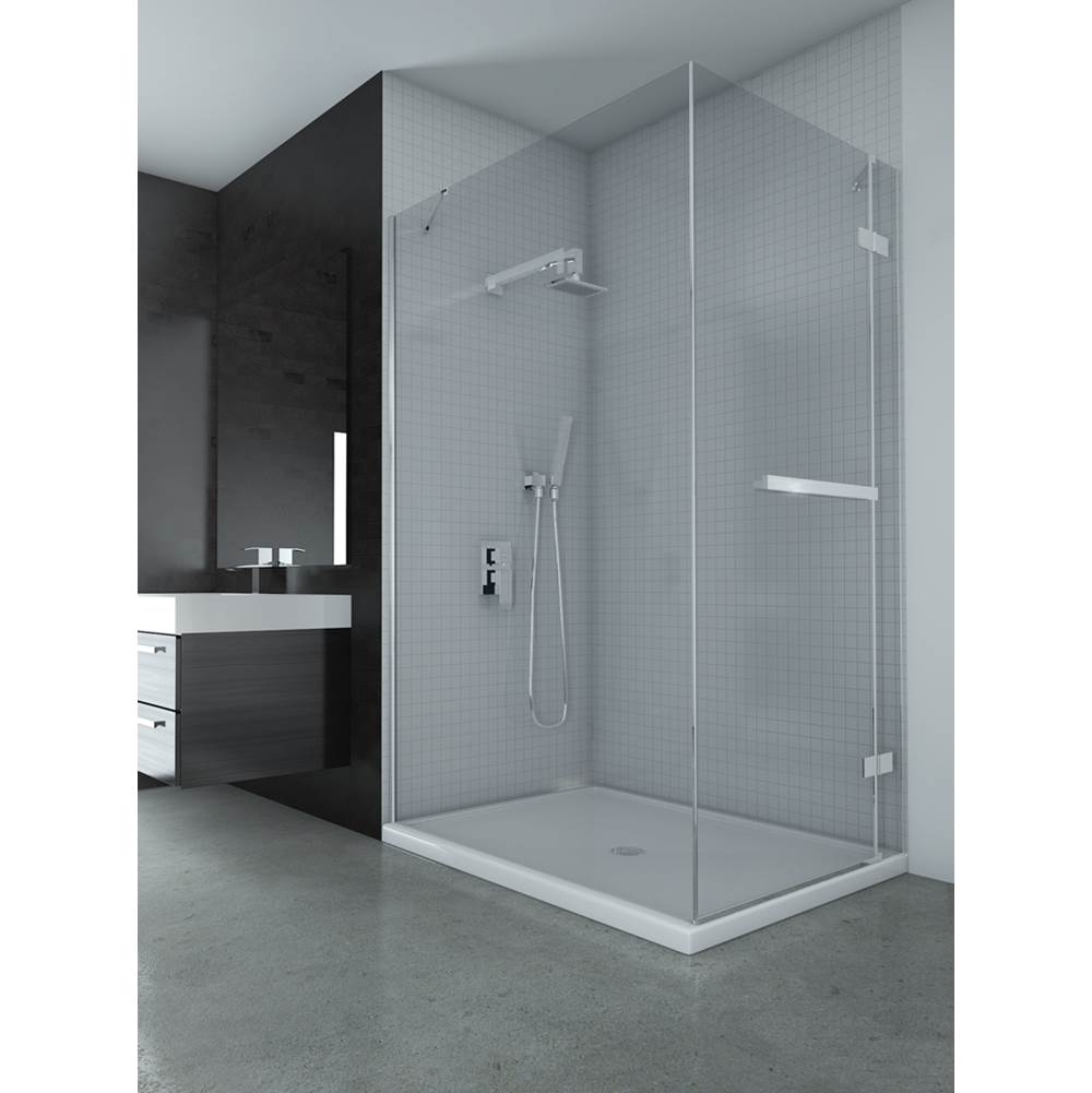 Oceania Baths Pivot Shower Doors item PR24248BK
