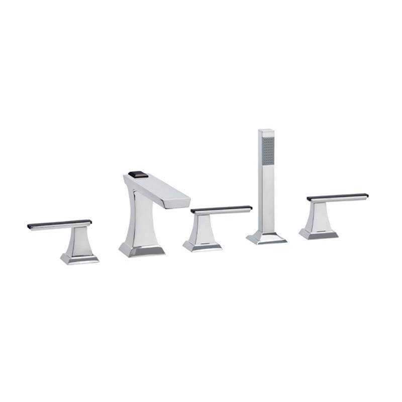 Phylrich Deck Mount Roman Tub Faucets With Hand Showers item K2711L-10B