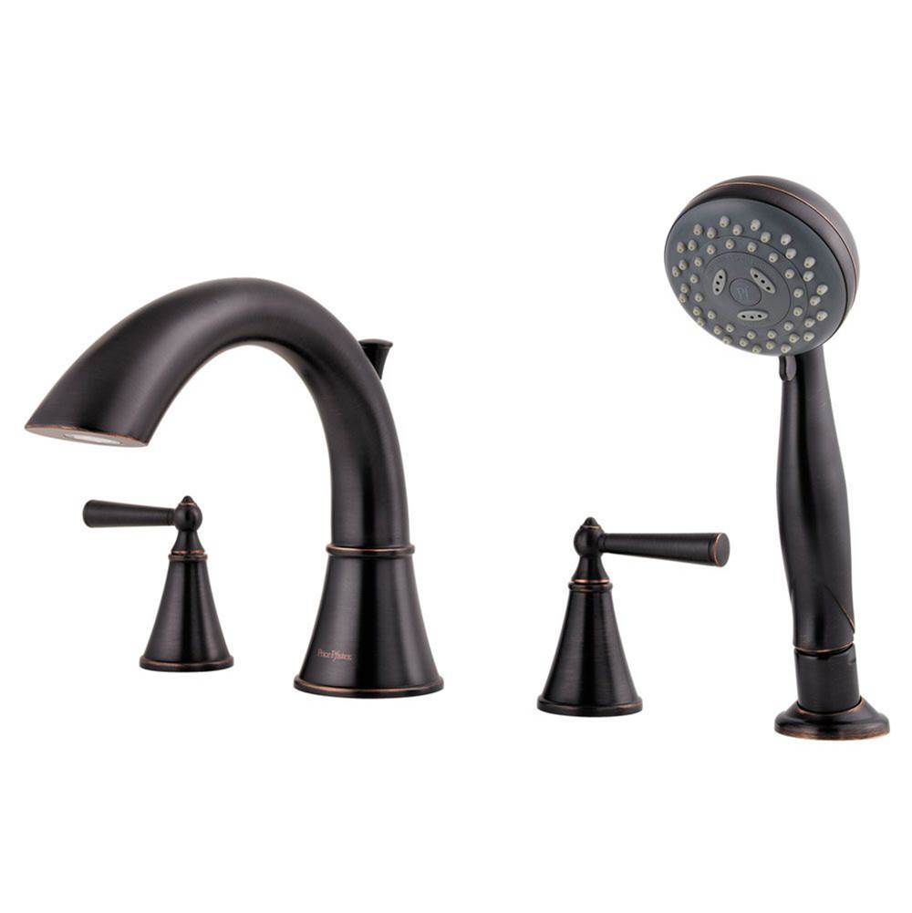 Pfister  Roman Tub Faucets With Hand Showers item LG6-4GLY