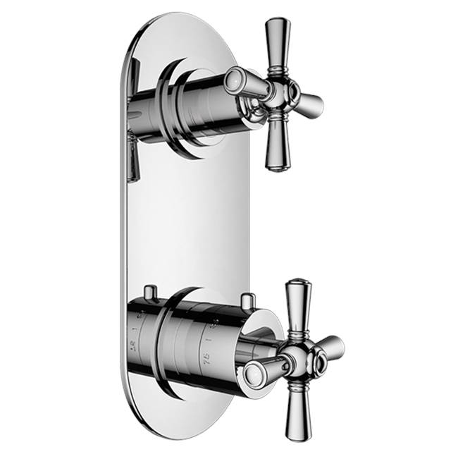 Santec Thermostatic Valve Trims With Integrated Diverter Shower Faucet Trims item 7197HD30-TM