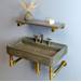 Stone Forest - PFS-TD-CNR-2615 AB - Complete Lavatory Console Sets