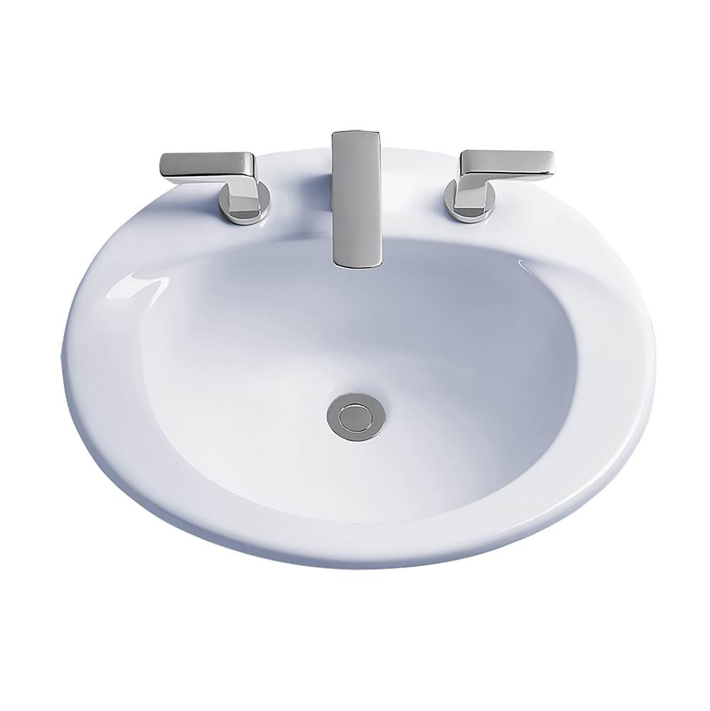Toto Bathroom Sinks Drop In Transitional White Cotton
