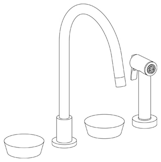 Watermark Deck Mount Kitchen Faucets item 36-7.1G-CM-SN