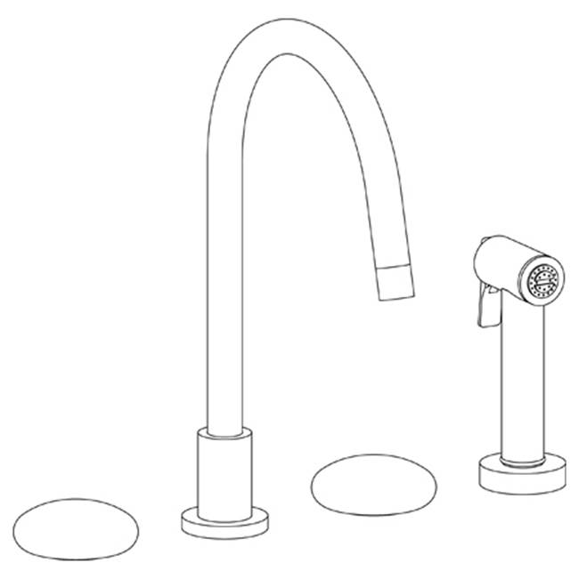 Watermark Deck Mount Kitchen Faucets item 36-7.1G-WM-SG