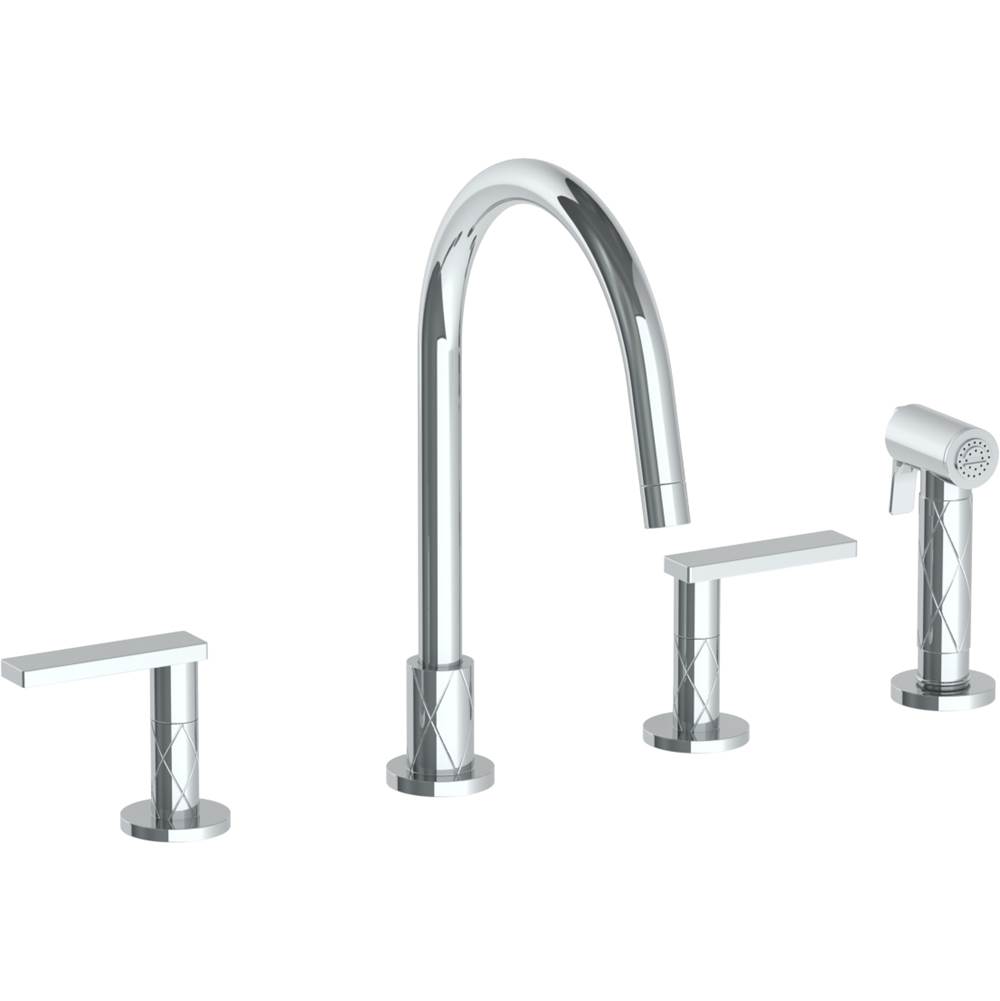 Watermark Deck Mount Kitchen Faucets item 71-7.1G-LLD4-PN