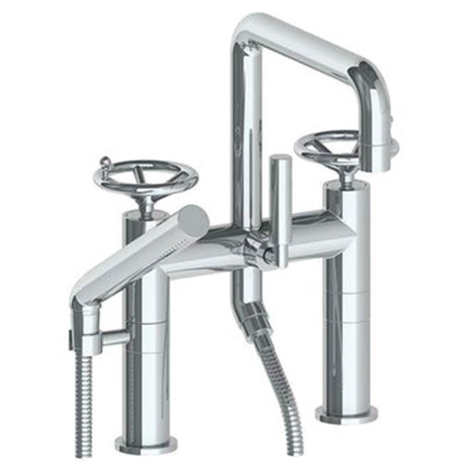Watermark Deck Mount Roman Tub Faucets With Hand Showers item 31-8.26.2-BKA1-SN